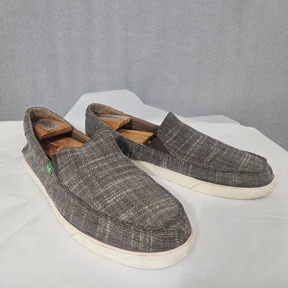Sanuk Sidewalk Surfer Men's Sz 13 Slip on Loafers - Picture 1 of 6